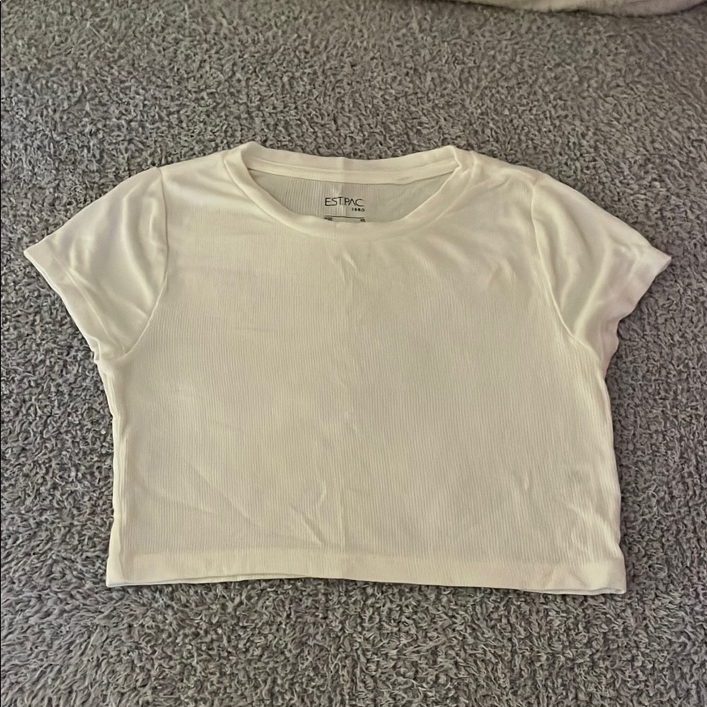 Women's White Crop Top